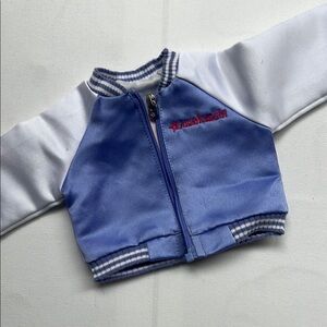 American Girl Blue and White Varsity Jacket